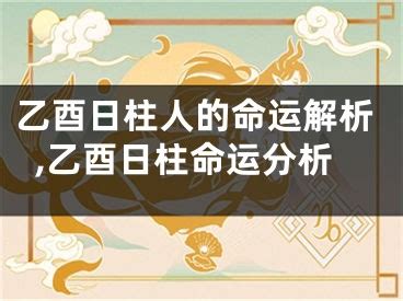 乙酉 日柱 人特徵